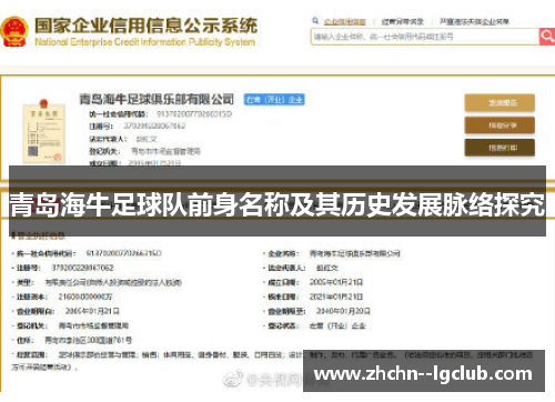 青岛海牛足球队前身名称及其历史发展脉络探究 青岛海牛足球队前身名称及其历史发展脉络探究